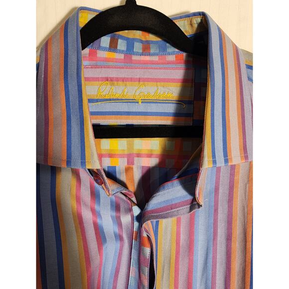 ROBERT GRAHAM 3XLB Long Sleeve Multicolored Dress Shirt - Picture 2 of 9